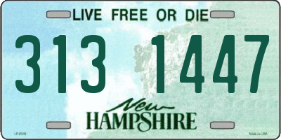 NH license plate 3131447