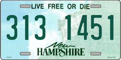 NH license plate 3131451