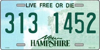 NH license plate 3131452