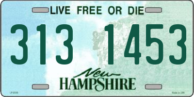 NH license plate 3131453
