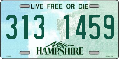 NH license plate 3131459