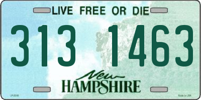 NH license plate 3131463