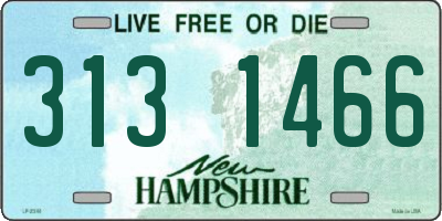 NH license plate 3131466