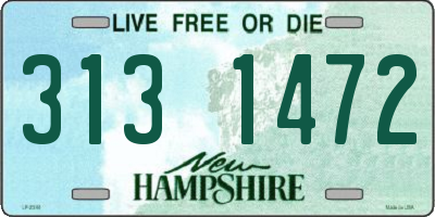 NH license plate 3131472