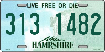 NH license plate 3131482