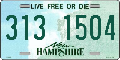 NH license plate 3131504