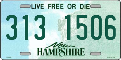 NH license plate 3131506