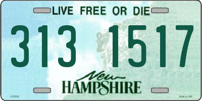 NH license plate 3131517