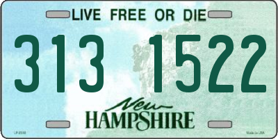 NH license plate 3131522