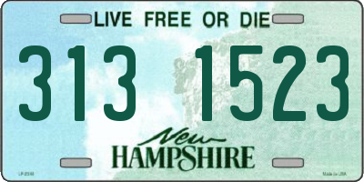 NH license plate 3131523
