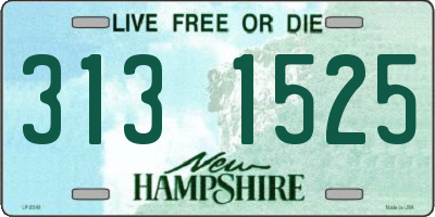 NH license plate 3131525