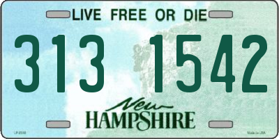 NH license plate 3131542