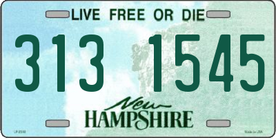NH license plate 3131545