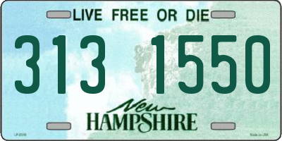 NH license plate 3131550