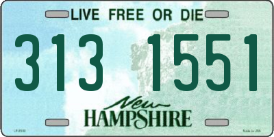 NH license plate 3131551