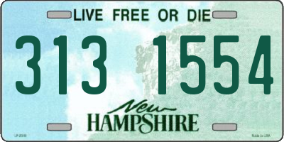 NH license plate 3131554