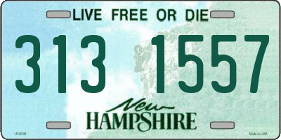 NH license plate 3131557