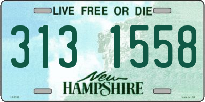 NH license plate 3131558