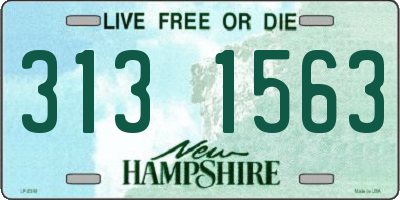 NH license plate 3131563