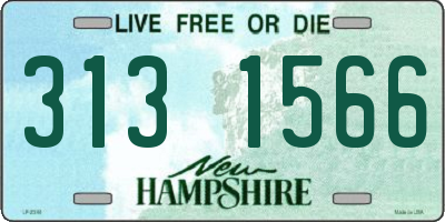 NH license plate 3131566
