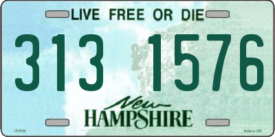 NH license plate 3131576