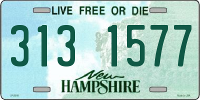NH license plate 3131577