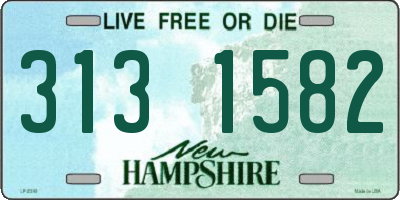 NH license plate 3131582