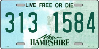 NH license plate 3131584