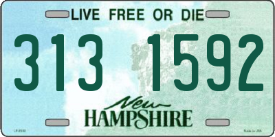 NH license plate 3131592