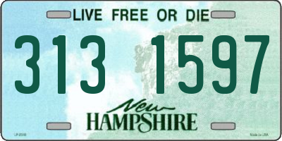 NH license plate 3131597
