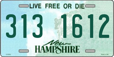 NH license plate 3131612