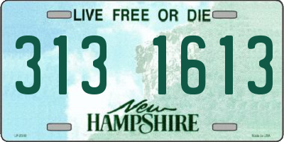 NH license plate 3131613