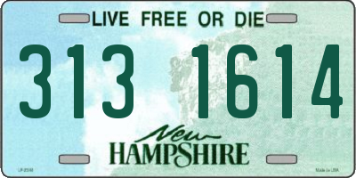 NH license plate 3131614