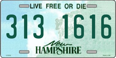 NH license plate 3131616