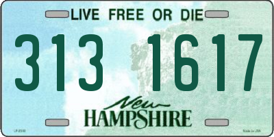 NH license plate 3131617