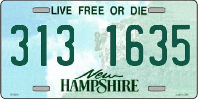 NH license plate 3131635