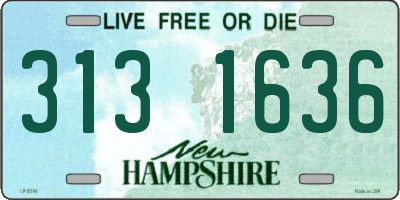 NH license plate 3131636