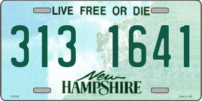 NH license plate 3131641