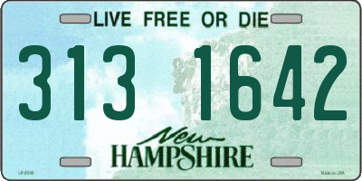 NH license plate 3131642