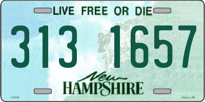 NH license plate 3131657