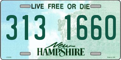 NH license plate 3131660