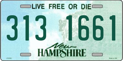 NH license plate 3131661