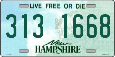 NH license plate 3131668