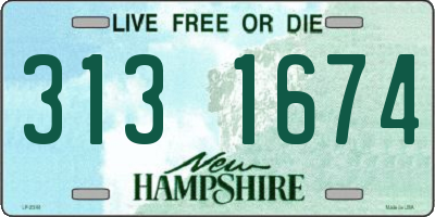 NH license plate 3131674