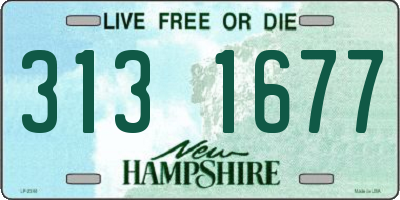 NH license plate 3131677