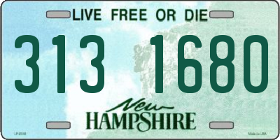 NH license plate 3131680
