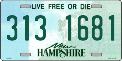 NH license plate 3131681