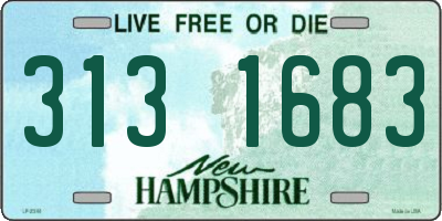 NH license plate 3131683