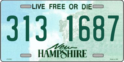NH license plate 3131687