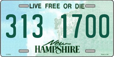 NH license plate 3131700